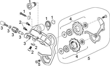 Sram achterderailleur force r.derail. force 10-sp short cage