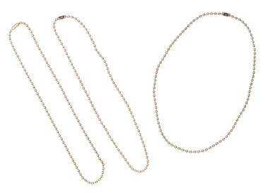 Darice • signed sealed remembered ball chain 457x3mm x3 ant. brass