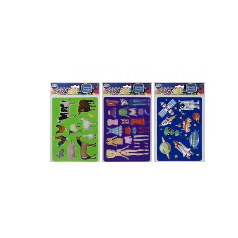 Load image into Gallery viewer, Grafix tekensjablonen stencils pak a 2 stuks 32x21,5cm
