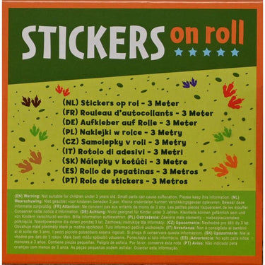 Stickers op rol 3 meter stickerrol, 12 verschillende stickers