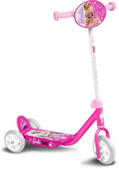 Barbie 3-wiel Kinderstep Vrijloop Meisjes Roze