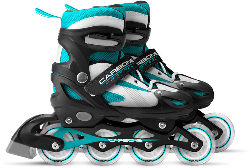 Load image into Gallery viewer, Skids control - Carbone inline skates semi-softboot verstelbaar zwart maat 34-37
