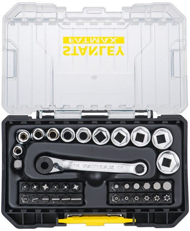 Stanley handgereedschap stanley fatmax pro-stack - dopsleutelset - 37-delige set - 1 4 aansluiting
