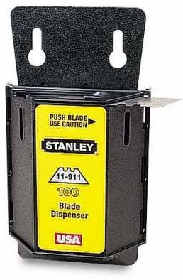 Afbeelding laden in galerijviewer, Stanley handgereedschap reserve mesjes 1991 zonder gaten - 10 stuks dispenser - 1-11-911
