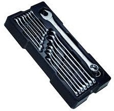 Stanley handgereedschap stanley transmodule ringsteeksleutelset 16-delig - stmt1-74178 - stmt1-74178