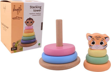 Jouéco houten speelgoed - ® the wildies family stapeltoren