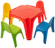 Starplay Speeltafel en Stoelen Set Junior Rood 5-delig
