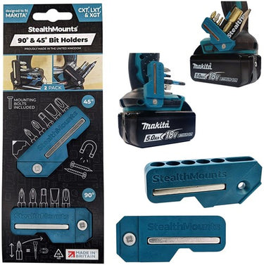 Stealthmounts 4590 bithouder voor makita | blauw | 2 stuks - bh-mk-4590-blu