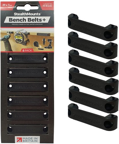 Load image into Gallery viewer, Stealthmounts bankriem | zwart | 6 stuks - bb-pl-blk-6
