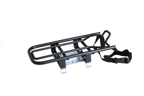 universal e-bike carrier for child seats silver
