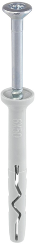 Load image into Gallery viewer, Steelies ultimate slagplug nylon 6x 60 verzonken kraag pz2 verzinkt | 50 stuks - kea10600601
