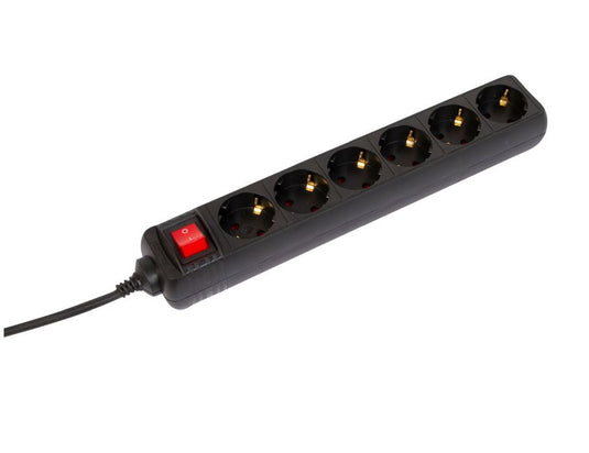 Tcd 6v + ra + schak. 1.5 meter zwart