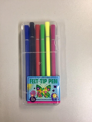 Grafix highlighter fineliner 12 markeerstiften ã˜1-2,5mm in hardcase