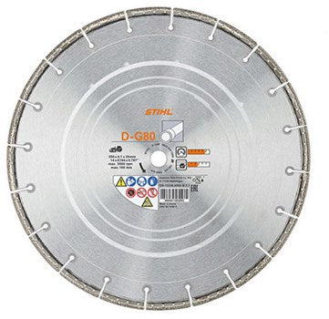 Stihl accessoires diamant-doorslijpschijf, ø 350mm, gietijzer, d-g80 - 08350707000