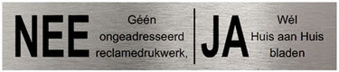 Stoer! ja nee plaatje rvs zwart - 45005510