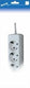 Stroomlijn tcd ra 3-voudig 1,5 meter snoer wit 6672200