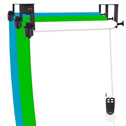 Load image into Gallery viewer, StudioKing Achtergrond Systeem Elektrisch B-3WE voor 3 Rollen
