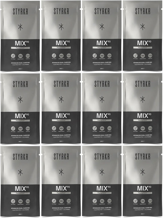Styrkr mix90 dual-carb energy drink 12er box