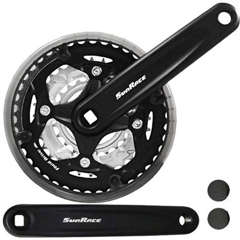 Load image into Gallery viewer, Sunrace crankstel fcm513 6 7 8v 42 34 24 152mm -3mm
