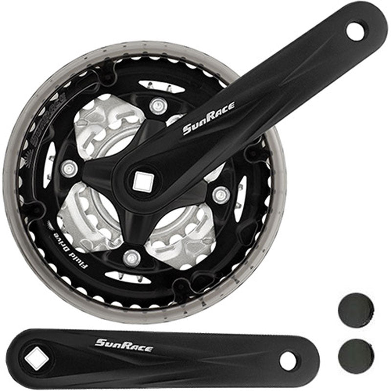Load image into Gallery viewer, Sunrace crankset 7 8 speed 42 32 22t - - 2mm fcm600
