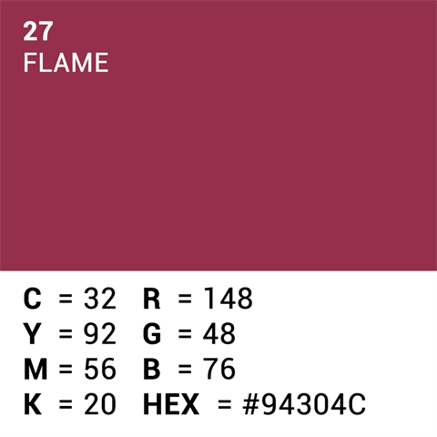 Superior achtergrondpapier 27 flame 1,35 x 11m