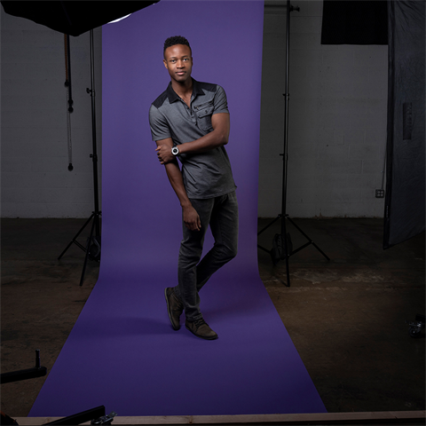 Load image into Gallery viewer, Superior achtergrondpapier 68 deep purple 1,35 x 11m
