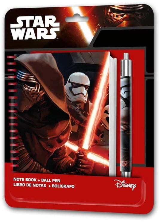 Hasbro star wars disney notitie boek met balpen