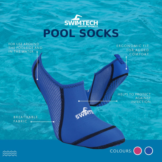 Load image into Gallery viewer, Swimtech Zwemsokken Kind Blauw maat 33-37

