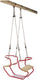 SwingKing Duoschommel 92 x 44 x 53 cm Staal Hout Rood Naturel