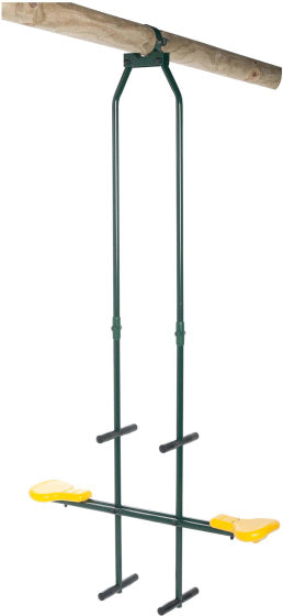 Load image into Gallery viewer, SwingKing Duoschommel 99 x 23,5 cm Staal Groen Geel
