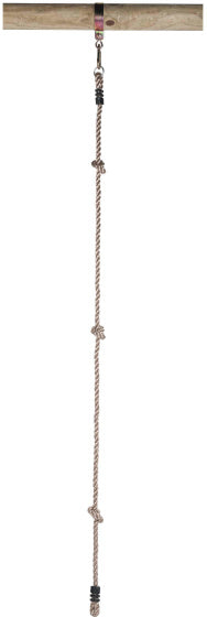 Load image into Gallery viewer, SwingKing Klimtouw met 3 Knopen en 1 Ring 180 cm Naturel
