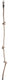 SwingKing Klimtouw met 3 Knopen en 1 Ring 180 cm Naturel