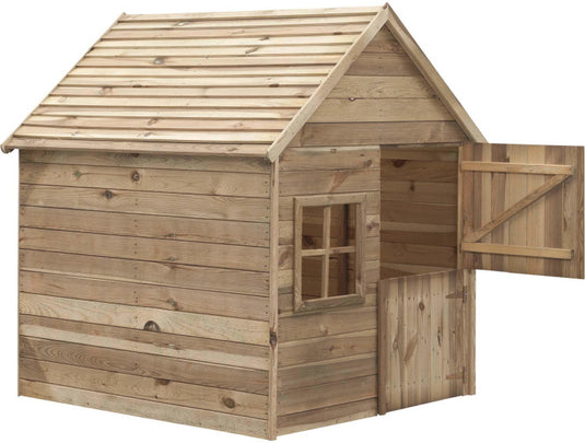 SwingKing Louise Houten Speelhuisje 120 x 120 x 160 cm Naturel