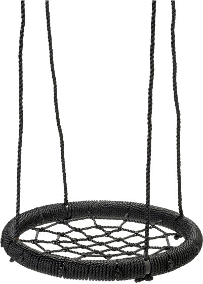 Load image into Gallery viewer, SwingKing Nestschommel voor 1 tot 2 Kinderen Ø 100 cm Zwart
