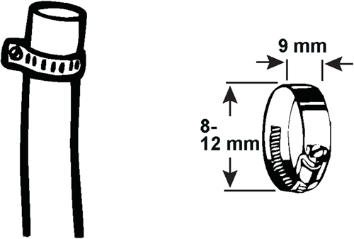 Cornat spanring 8-12mm (1 4) 4st rvs - t3083000