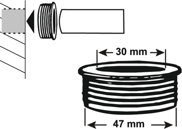 Cornat rubbernippel 30 50 (47mm-buis) m - t3185010