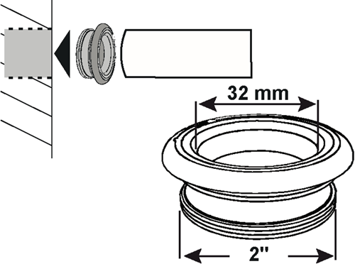 Cornat rubbernippel met draad 2 x 32mm - t3185011