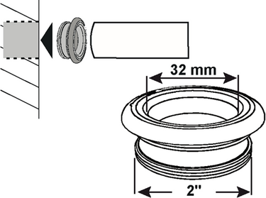 Cornat rubbernippel met draad 2 x 32mm - t3185011