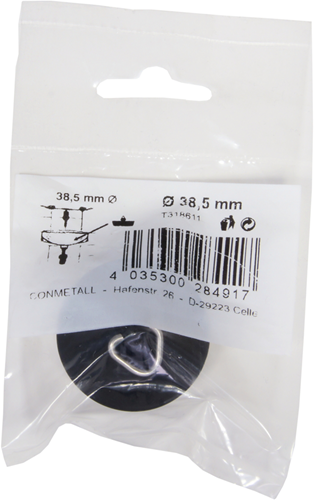 Cornat ventielstop wastafel 38.5mm - t318611