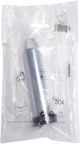 Cornat overloop bad 120mm 304 ch - t323004