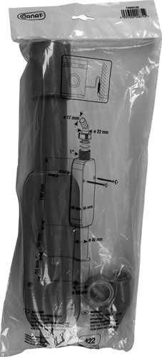 Cornat sifon wasmachine 1'' 40 50mm 422 - t356012g
