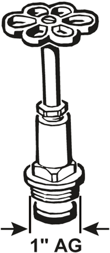 Load image into Gallery viewer, Cornat lange kraankop voor kogelkraan 1'' - t571733
