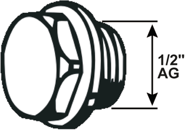 Cornat stop voor radiator 1 2 zelfdichtend - t591520
