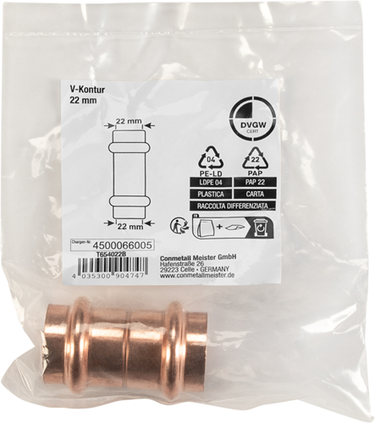 Cornat perskoppeling sok 22mm - t654022b