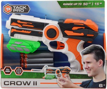 Bongers speelgoed tack pro crow ii met 6 darts 23 cm