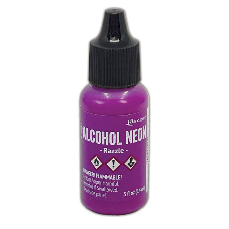 Load image into Gallery viewer, Ranger ink ranger • tim holtz alcohol neon ink razzle 14ml

