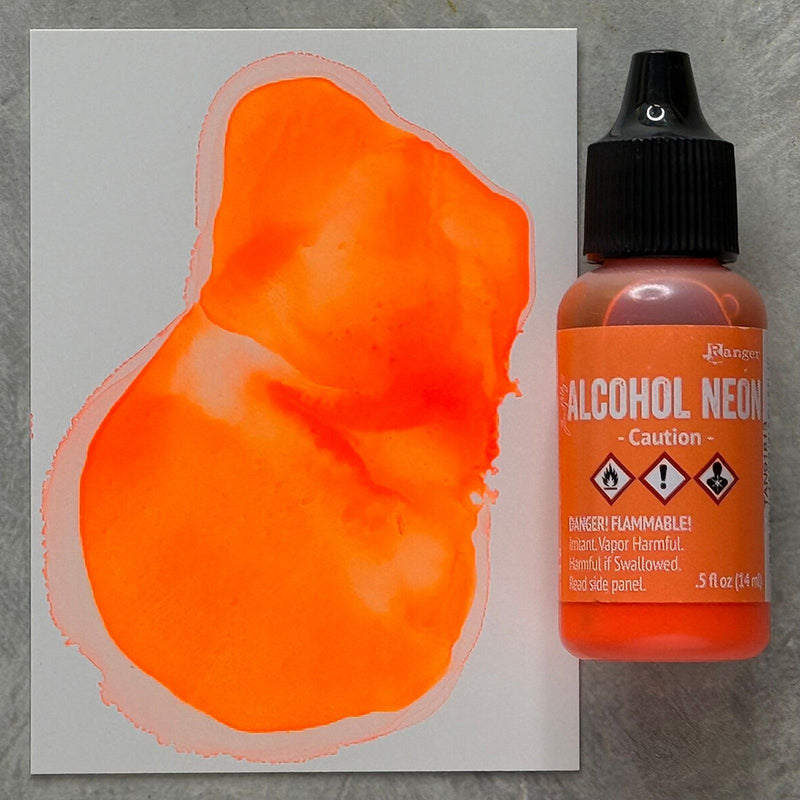 Load image into Gallery viewer, Ranger ink ranger • tim holtz alcohol neon ink caution14ml
