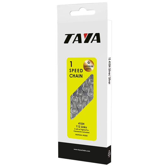Taya ketting 410h 1 2x1 8, zwart