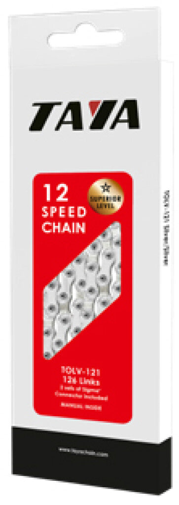 Load image into Gallery viewer, Taya ketting tolv-121 1 2x5 64x126, 12 speed, zilver
