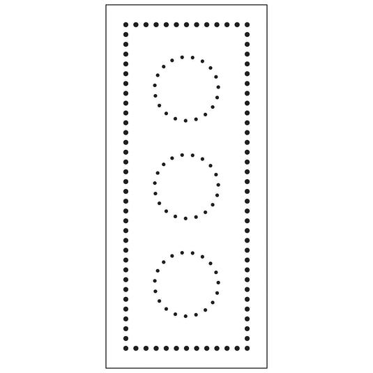 The crafter's workshop • slimline stencil gestippelde cirkels